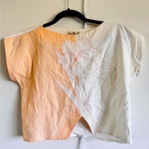 Vintage Floral Crop Top